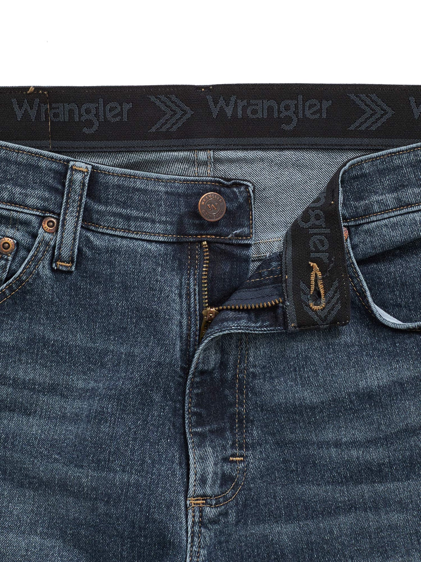 Wrangler Authentics Men's Comfort Flex Waist Relaxed Fit Jean, Smoke, 34W X 30L