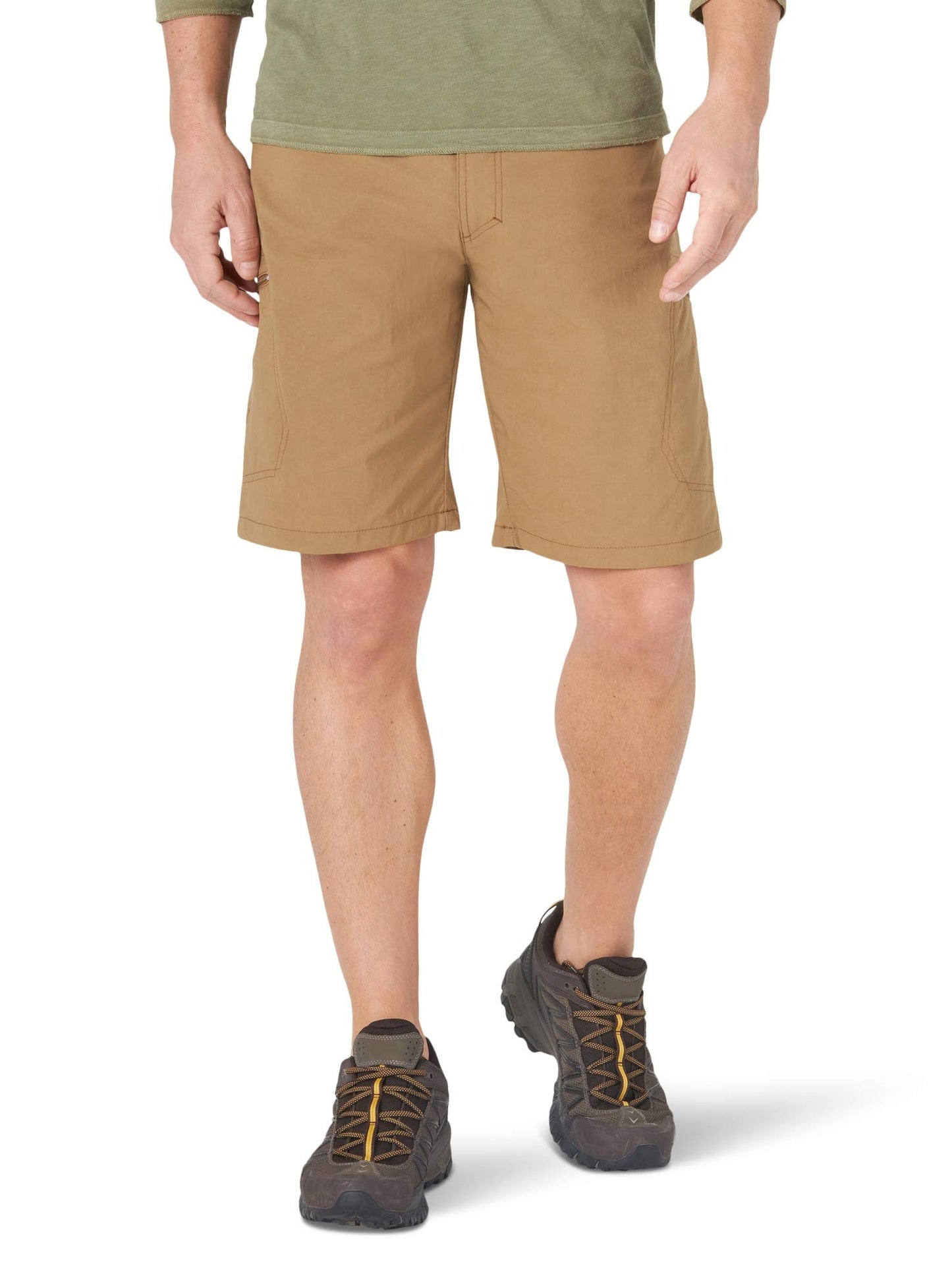 Wrangler Authentics Men's Performance Comfort Flex Cargo Short, Bronze, 36