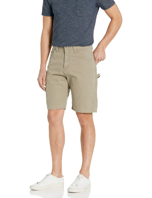 Wrangler Authentics Men's Big & Tall Classic Relaxed Fit Carpenter Short, military khaki, 48