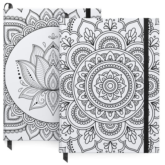 Arteza Blank Journals, Mandala Design - Set of 2