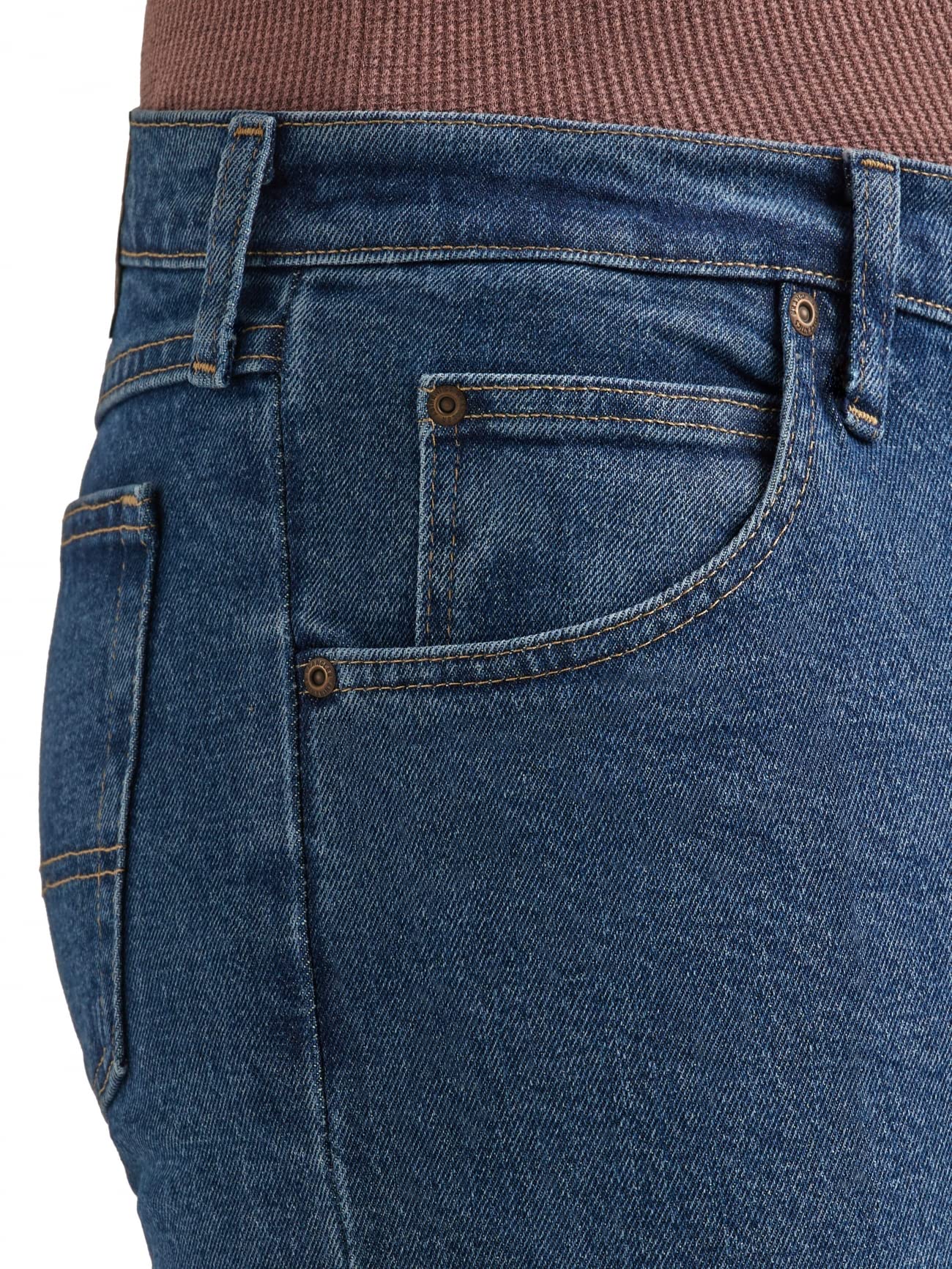 Wrangler Authentics Men's Classic 5-Pocket Regular Fit Jean, Dark Stonewash Flex, 33W X 32L