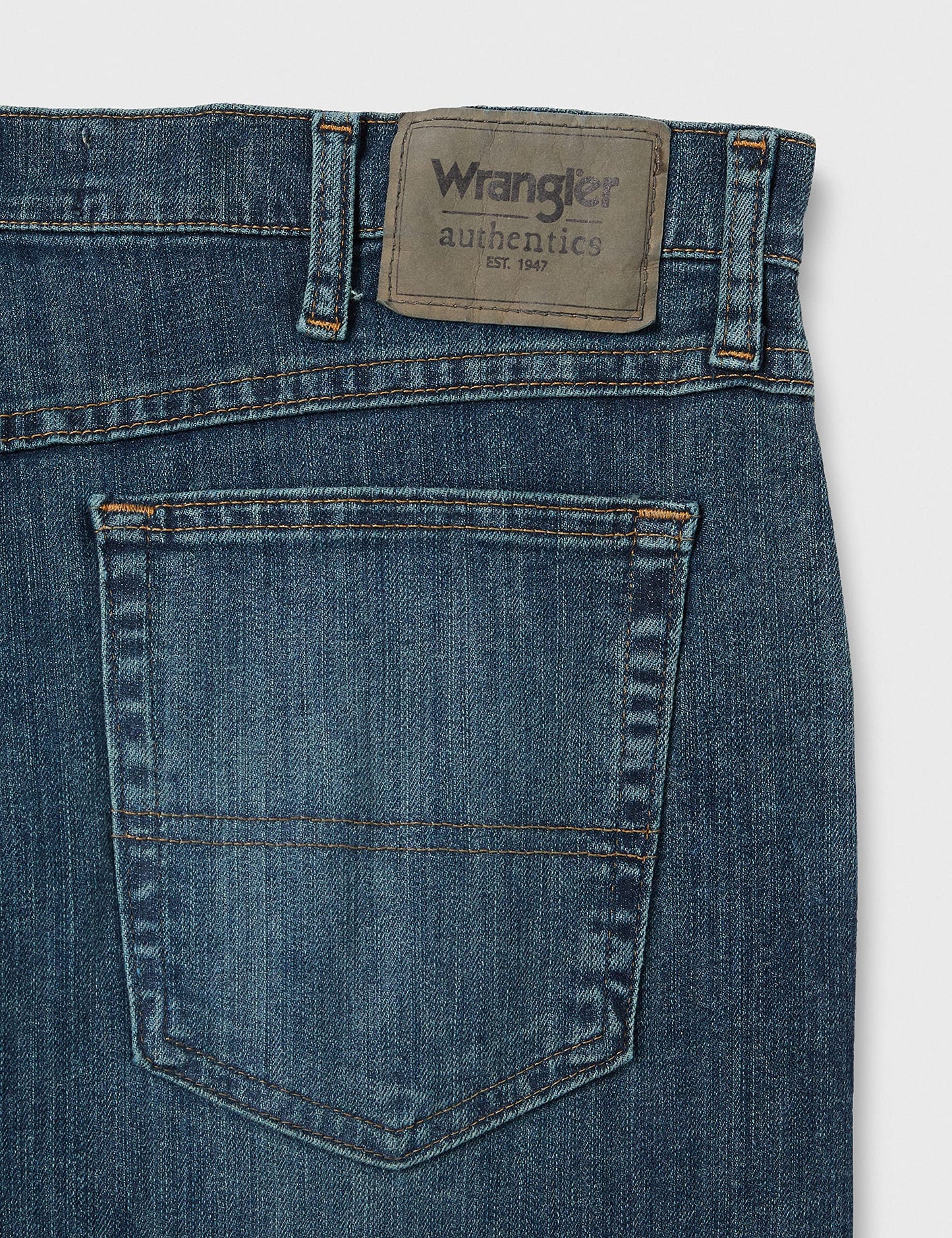 Wrangler Authentics Men's Classic 5-Pocket Regular Fit Jean, Twilight Flex, 37W x 32L