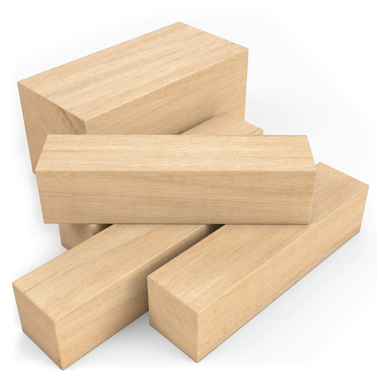 Arteza Basswood Carving Blocks - Set of 5