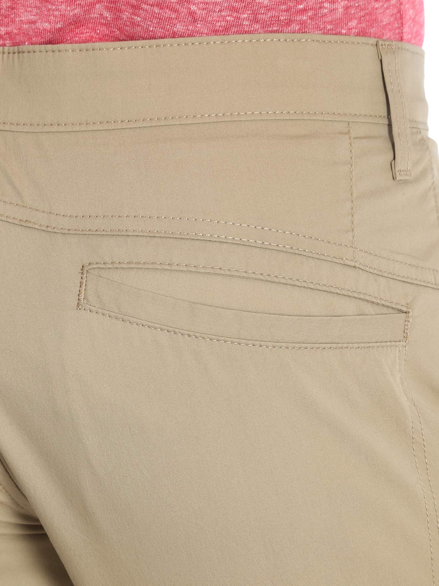 Wrangler Authentics Men's Performance Comfort Flex Flat Front Short, Dark Khaki, 40