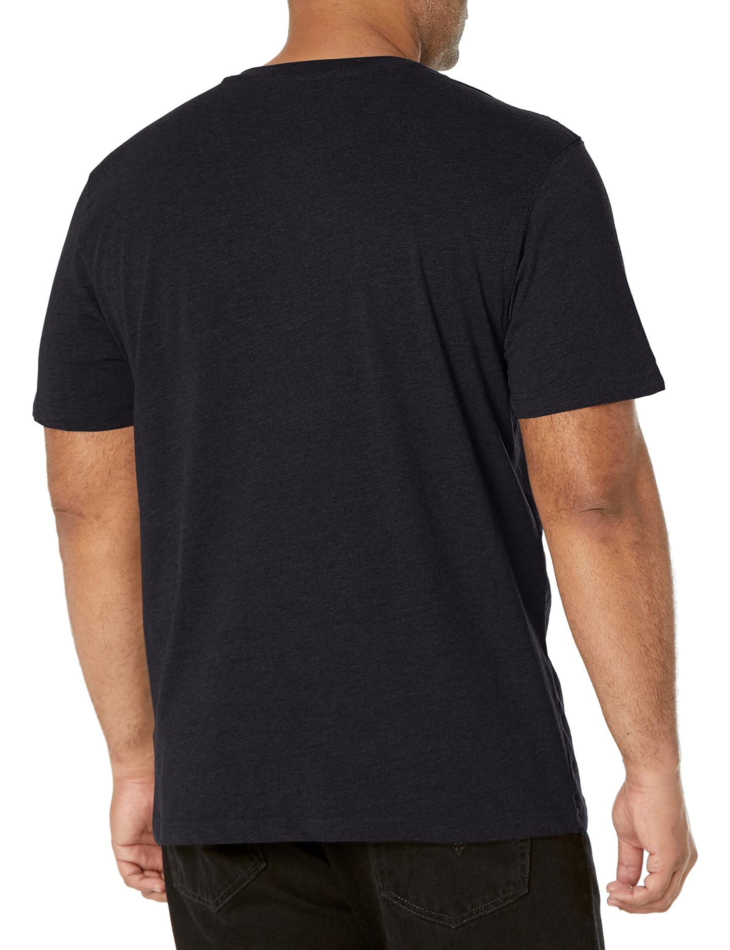 Wrangler Authentics Men's Short Sleeve Henley Tee, Black Onyx, X-Large