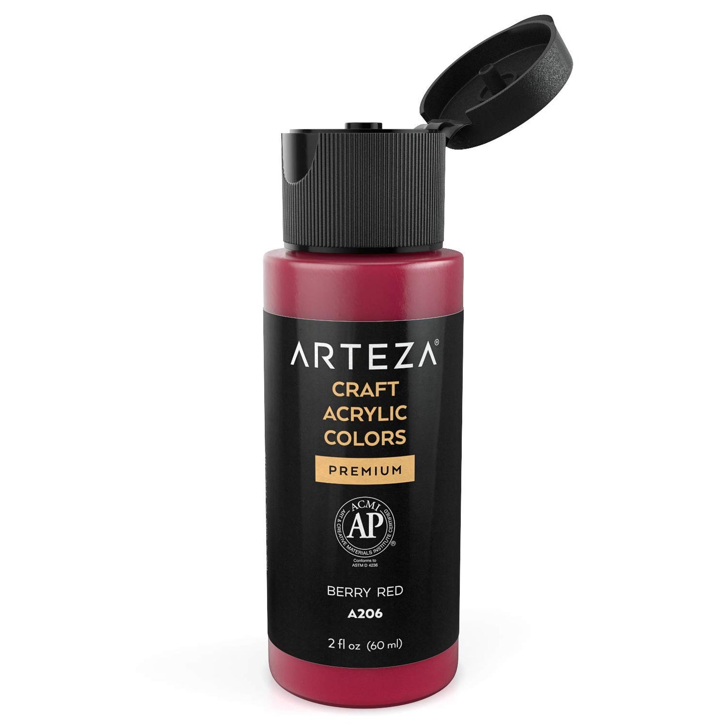 Arteza Craft Acrylic Paint, Classic Colors, 2oz Bottles - Set of 20