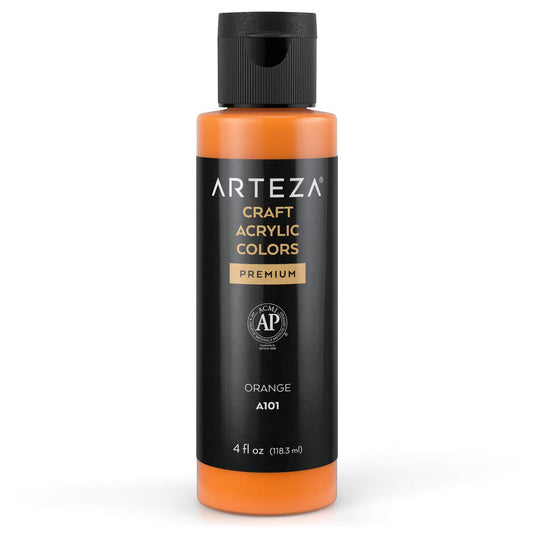 Arteza Craft Acrylic Paint, 4oz Bottle - A101 Orange