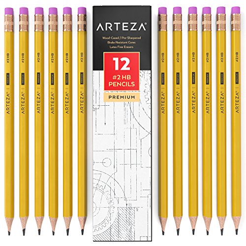 Arteza #2 HB Wood Pencils - Set of 12