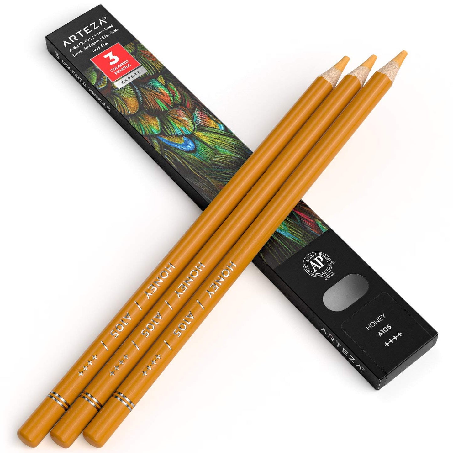 Arteza Expert Colored Pencils, Honey A076 - 3 Pack