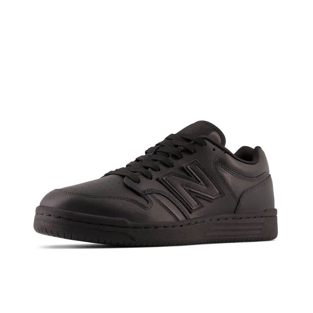 New Balance Unisex-Adult BB480 V1 Sneaker, Black/Black/Black, 9.5