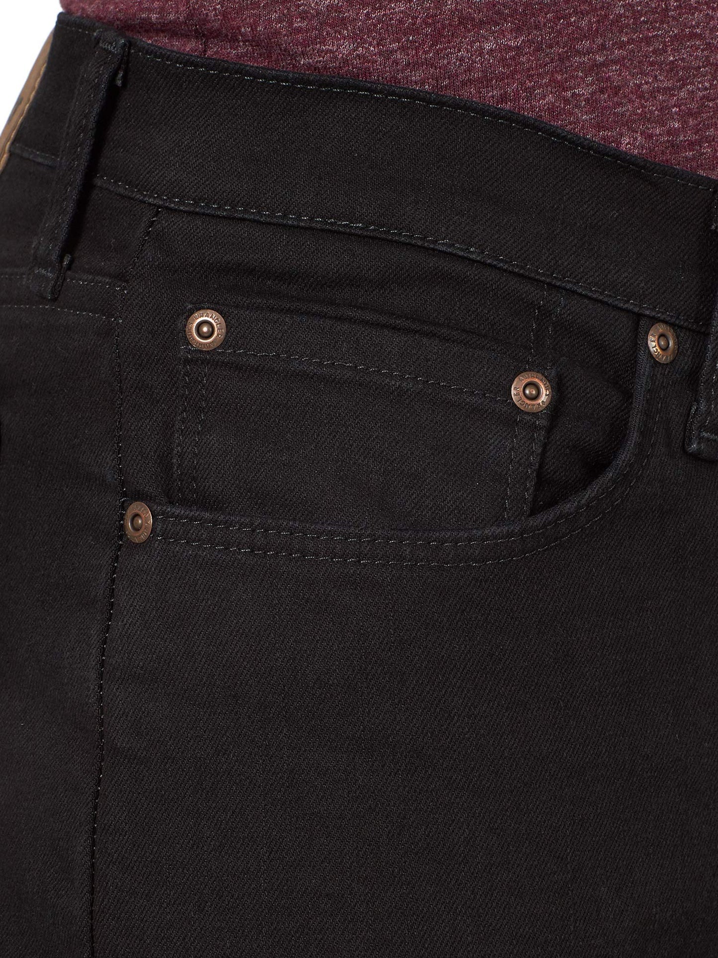 Wrangler Authentics Men's Classic 5-Pocket Regular Fit Jean, Black Flex, 30W X 32L
