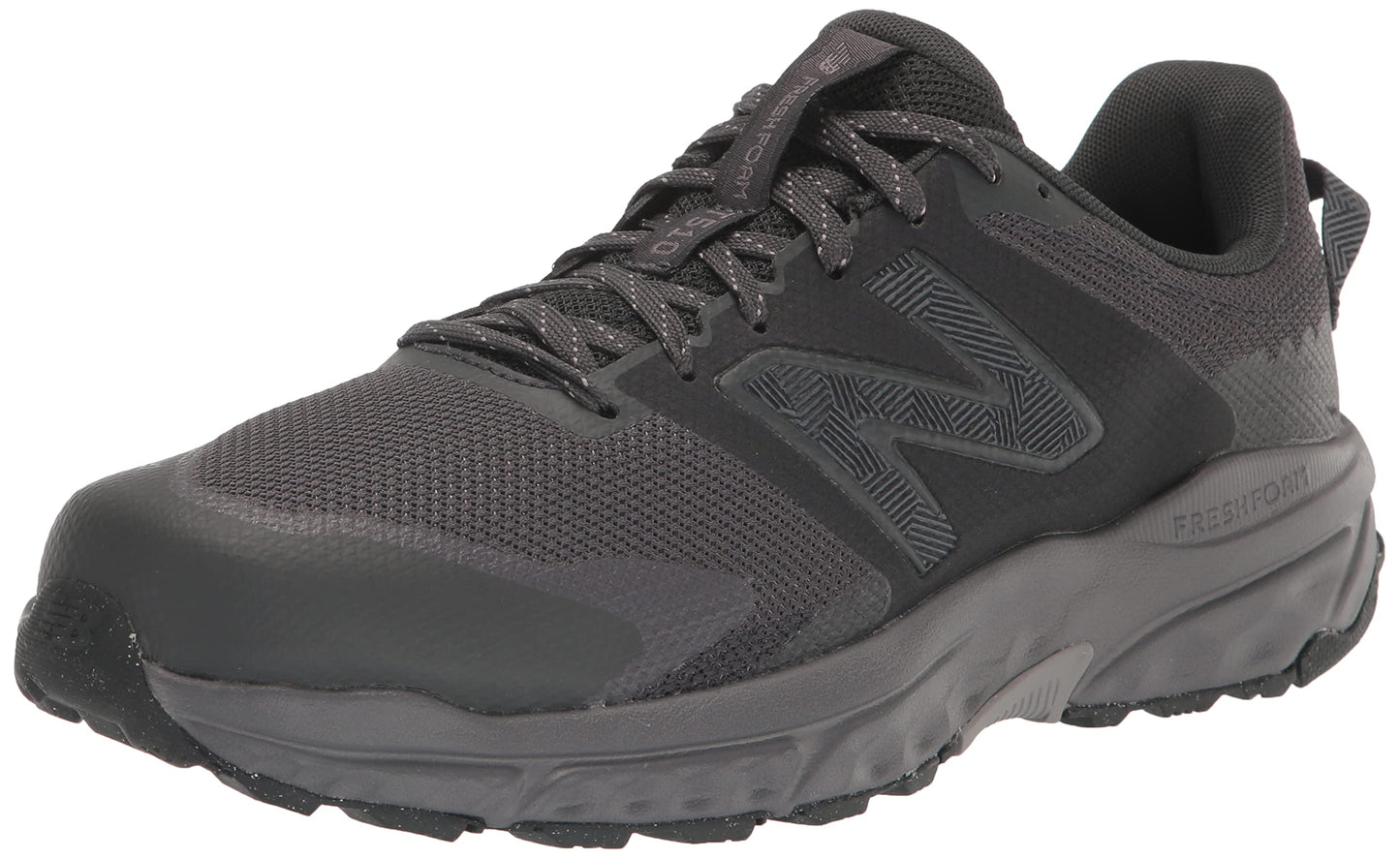 New Balance Men's Fresh Foam 510 V6 Trail Running Shoe, Black/Grey Matter/Magnet, 14