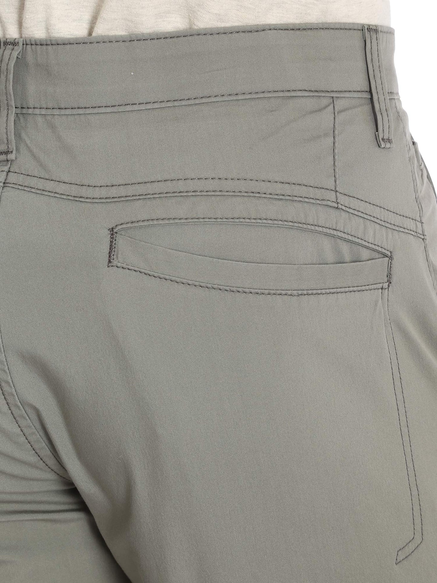Wrangler Authentics Men's Performance Comfort Flex Flat Front Short, Army Green, 34