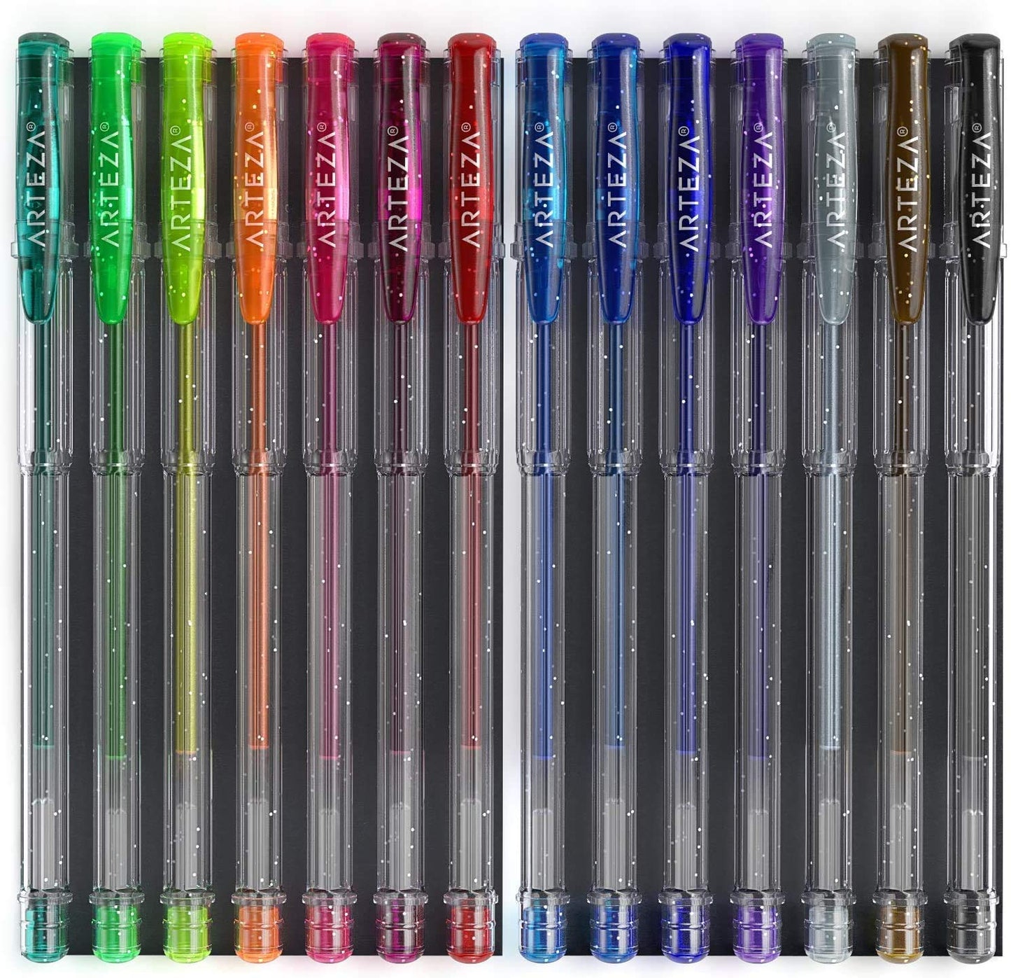 Arteza Glitter Gel Ink Pens - Set of 14