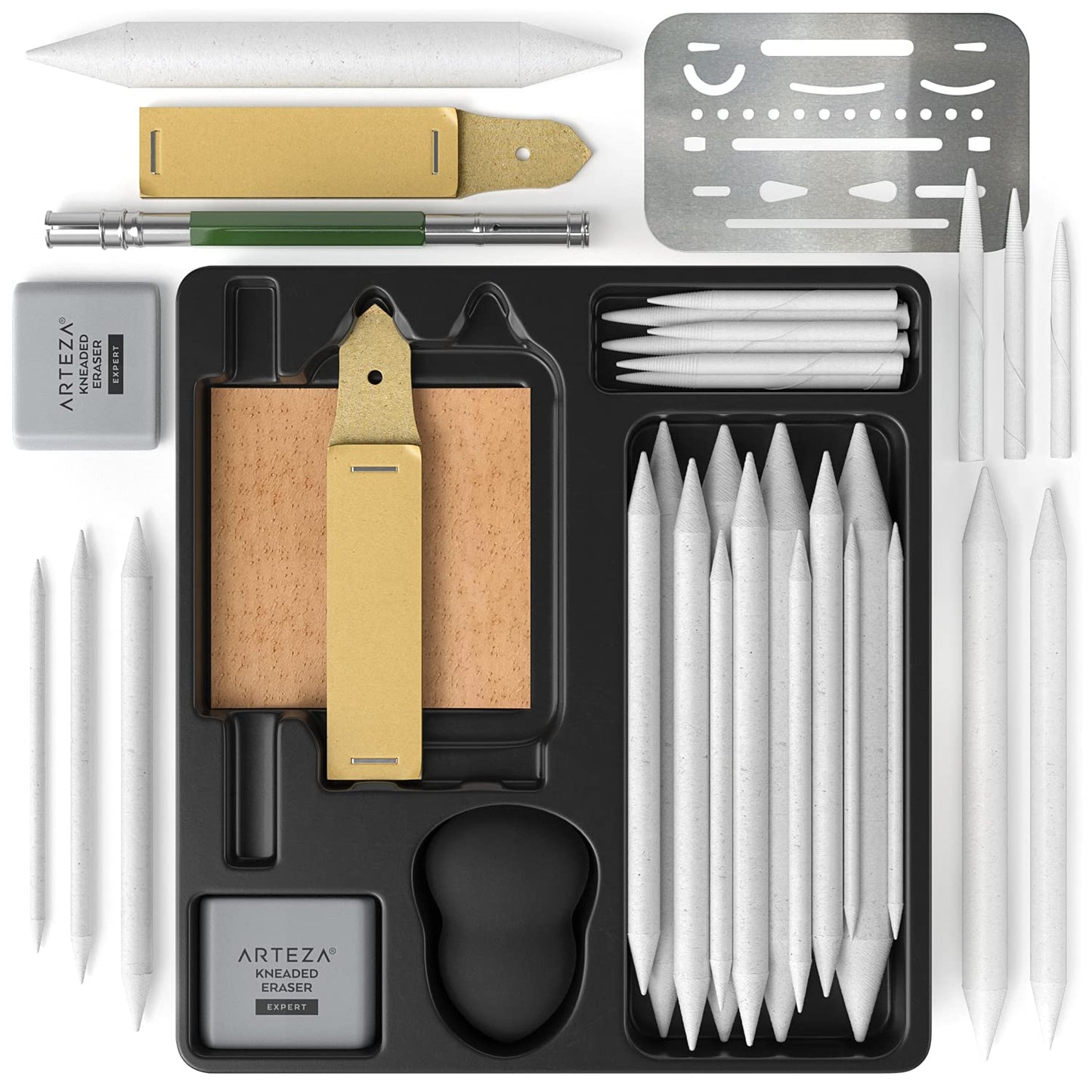 Arteza Drawing & Detailing Accessory Tools - 35 Piece Set