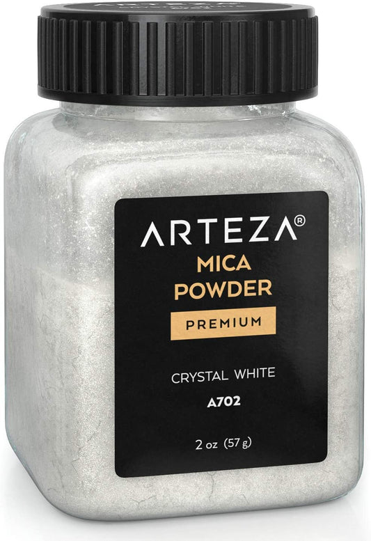 Arteza Mica Powder, 2oz (57g) - Crystal White A702