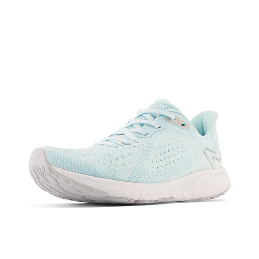 New Balance Women's Fresh Foam X Tempo V2 Running Shoe, Bleach Blue/Light Aluminum/Silver Metalic, 7