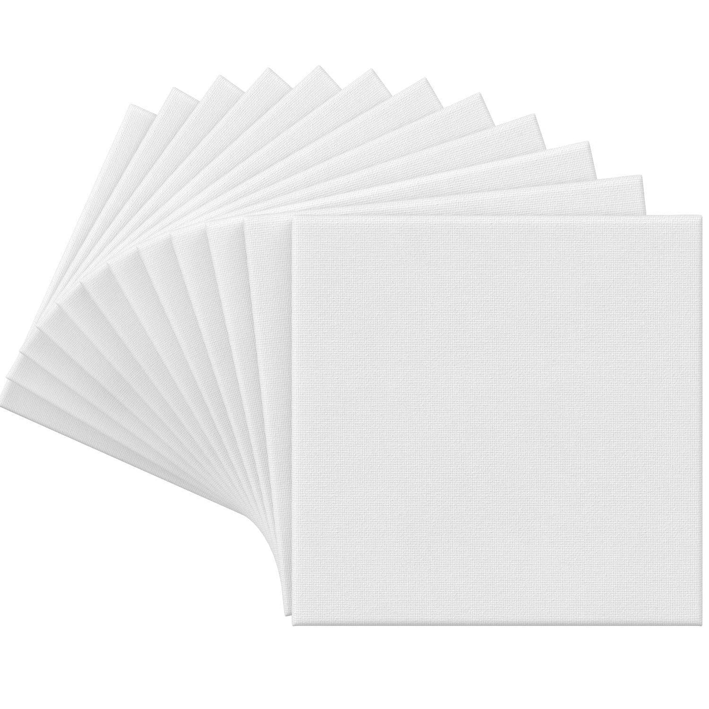 Arteza Classic Stretched Canvas, 8" x 8" - Pack of 12
