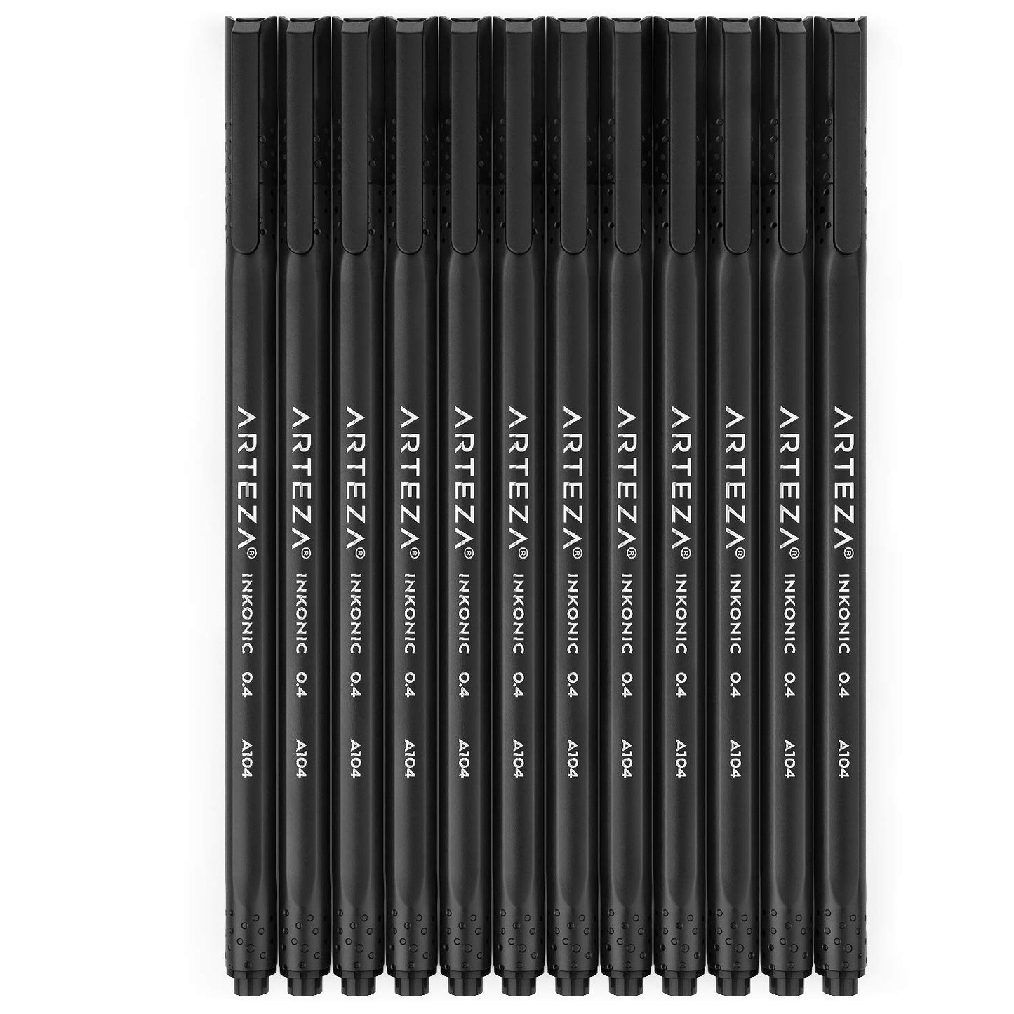 Arteza Inkonic™ Fineliner Pens, Black - Pack of 12