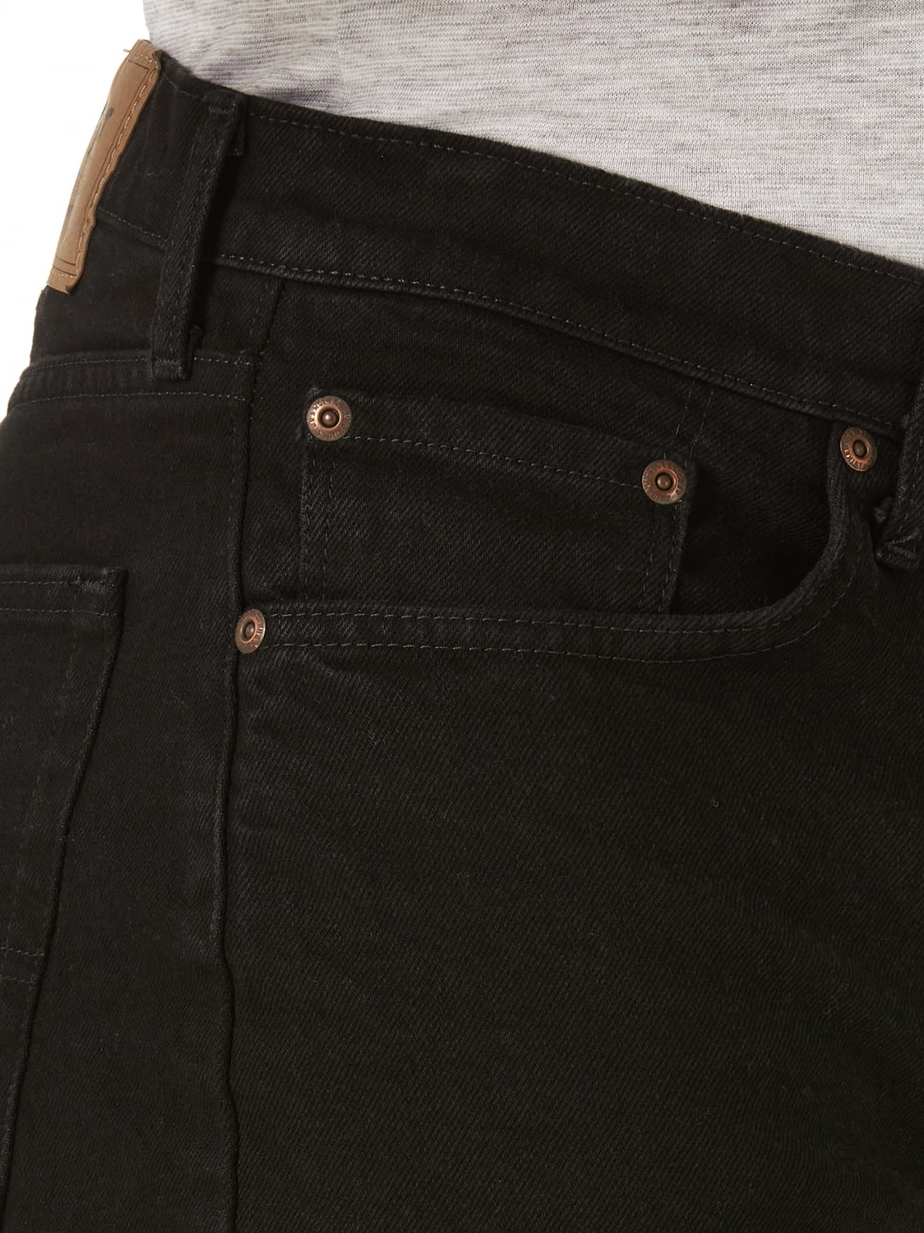 Wrangler Authentics Men's Classic Relaxed Fit Five Pocket Jean Short, Jet Black, 40
