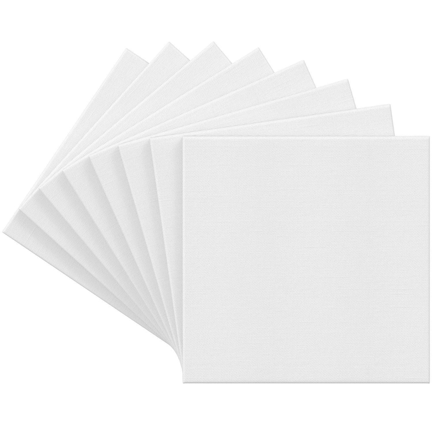 Arteza Premium Stretched Canvas, 12" x 12" - Pack of 8