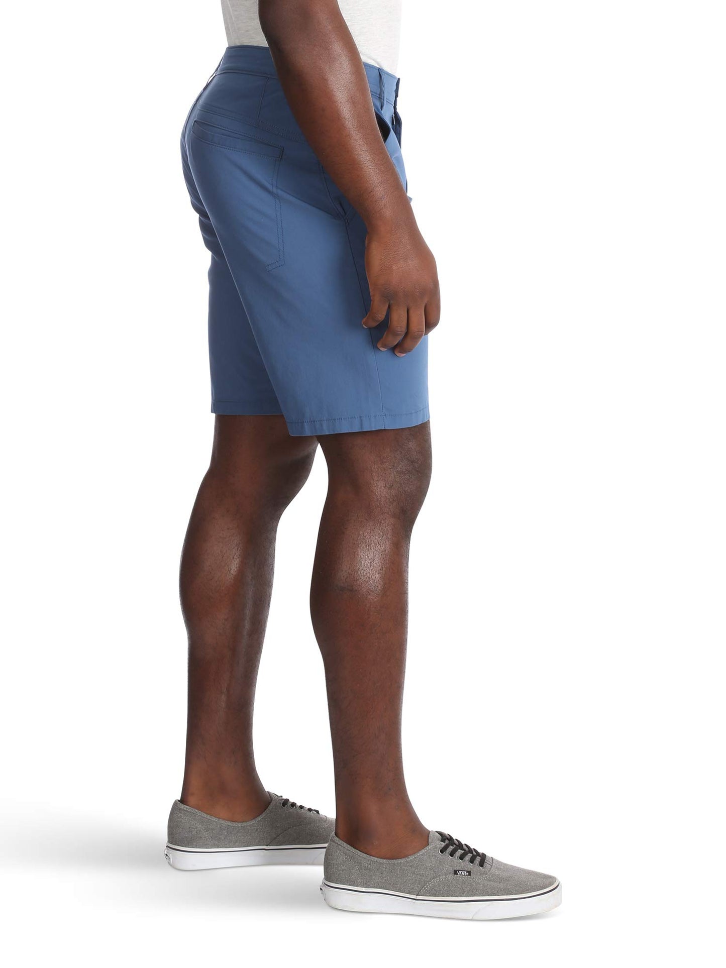 Wrangler Authentics Men's Performance Comfort Flex Flat Front Short, Galaxy Blue, 32