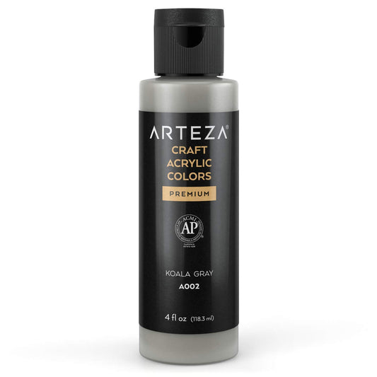 Arteza Craft Acrylic Paint, 4oz Bottle - A002 Koala Gray