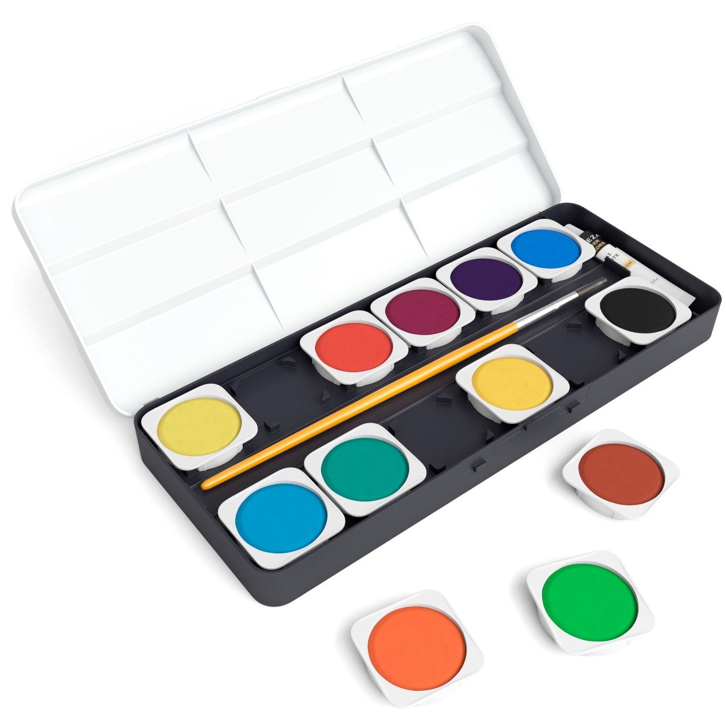 Arteza Watercolor Premium Artist Paint, Opaque Colors in Pans - Set of 25