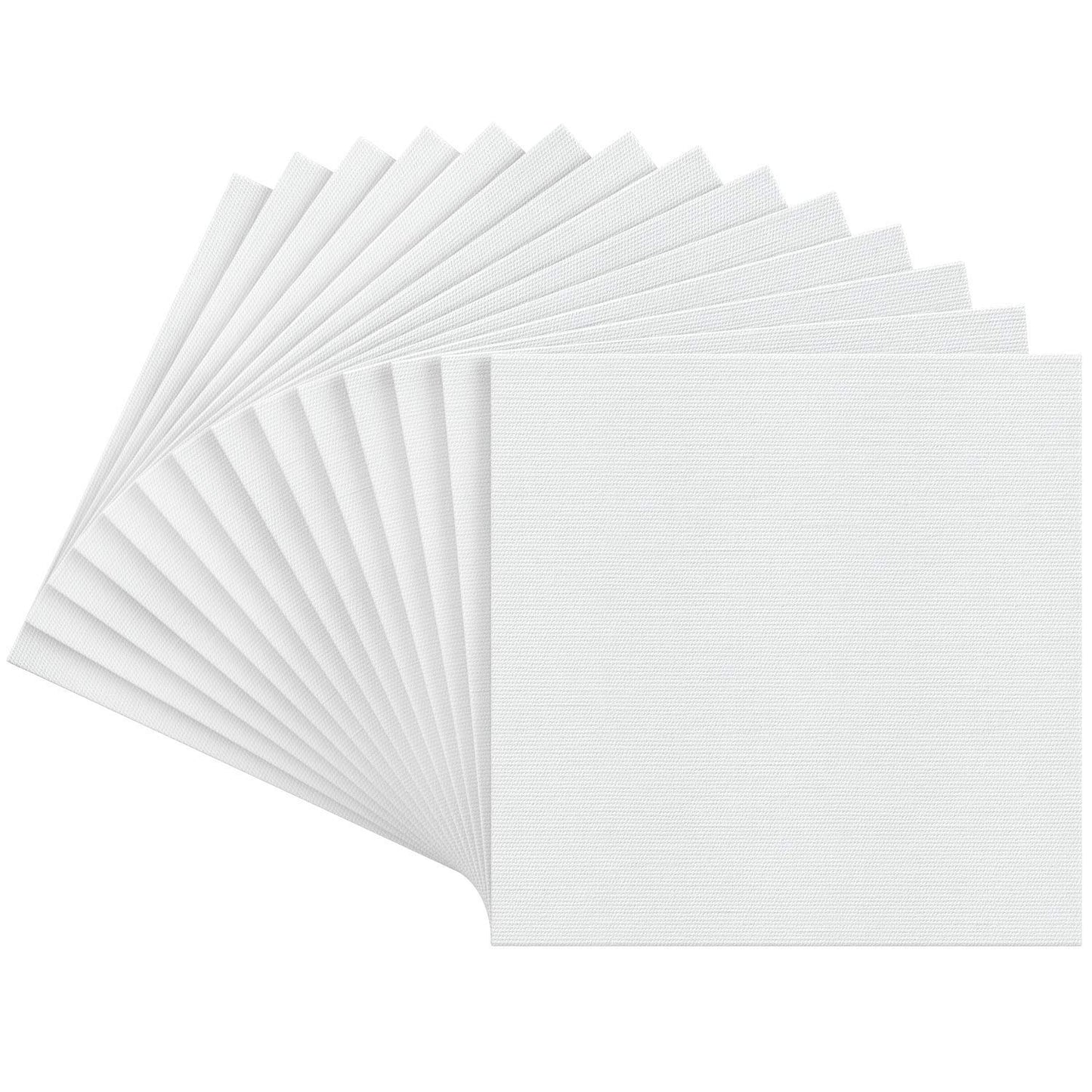 Arteza Premium Canvas Panels, 10" x 10" - Pack of 14