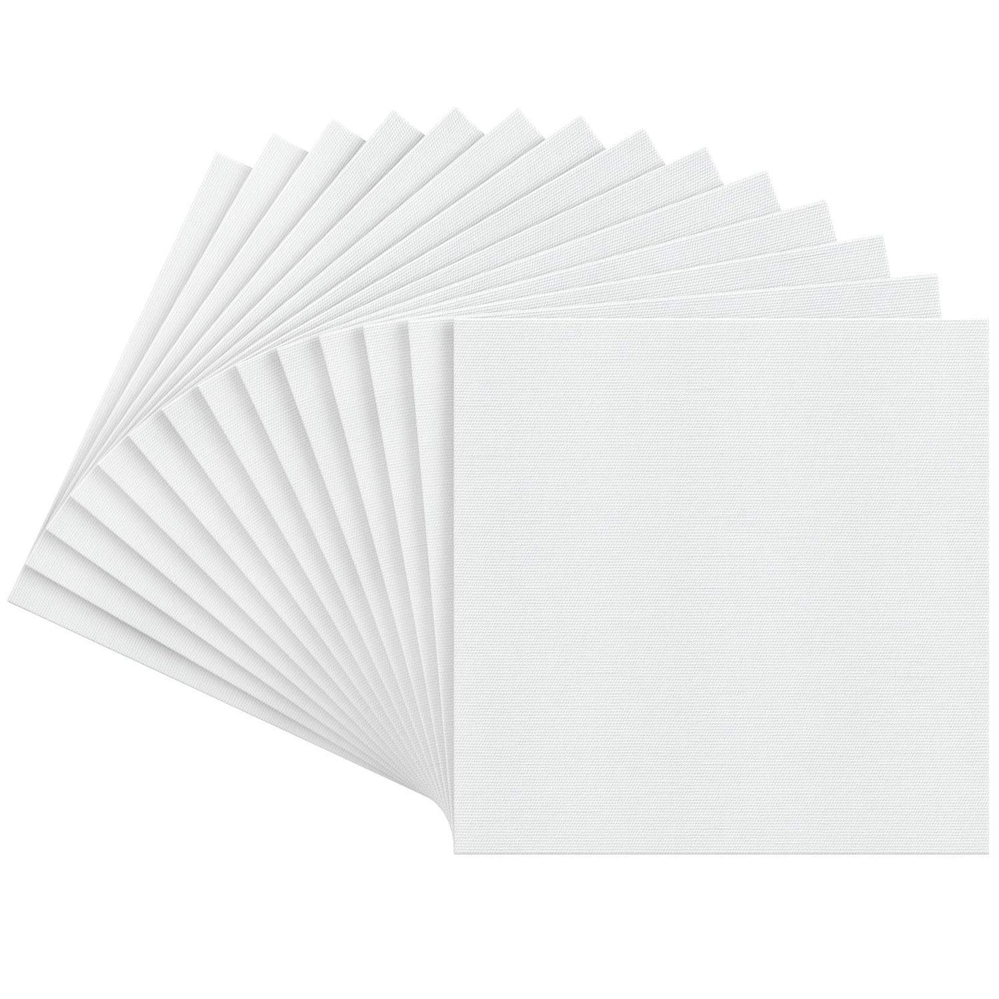 Arteza Premium Canvas Panels, 12" x 12" - Pack of 14