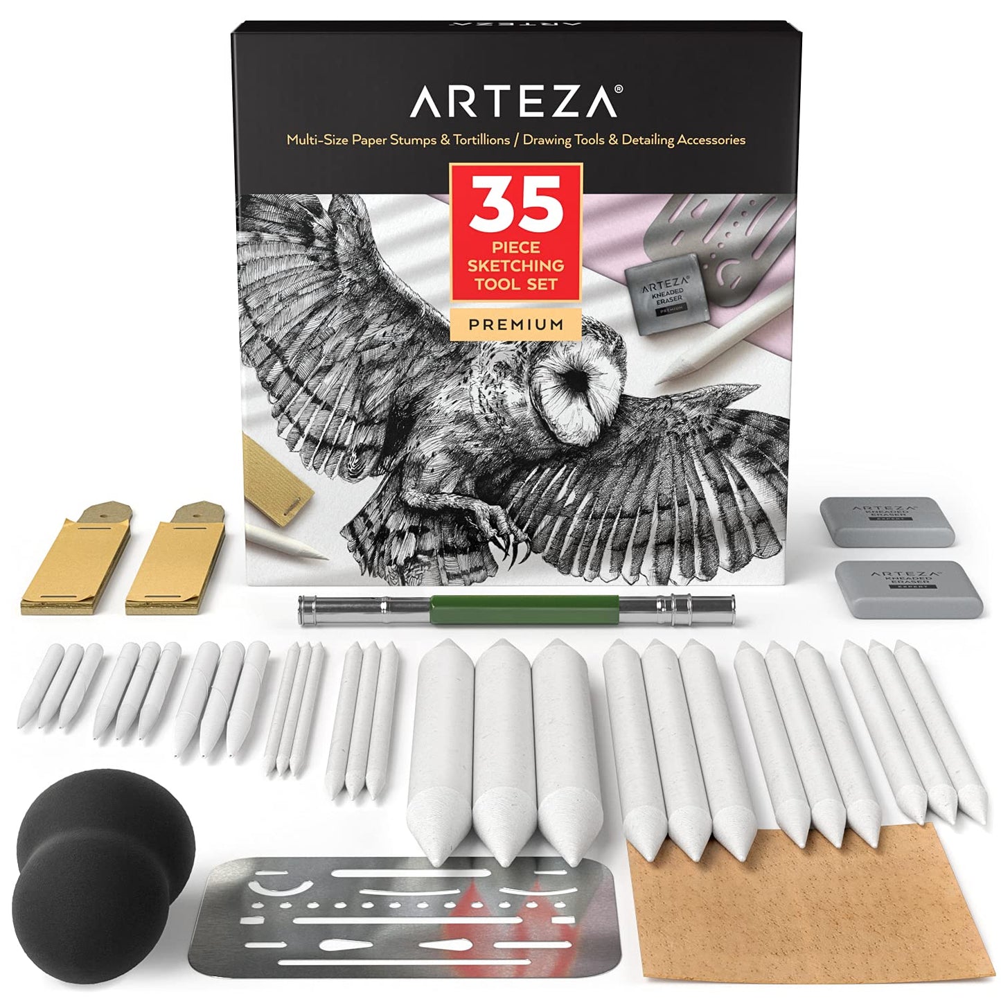 Arteza Drawing & Detailing Accessory Tools - 35 Piece Set