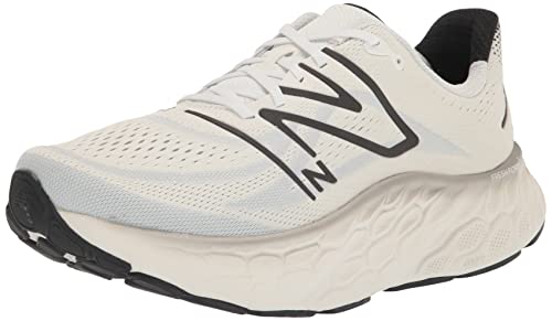 New Balance Men's Fresh Foam X More V4 Running Shoe, White/Black Metallic/Black, 16 Wide