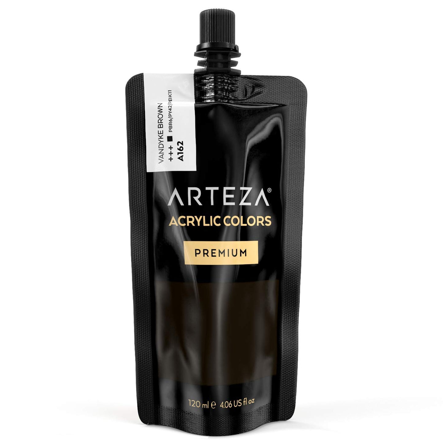 Arteza Acrylic Paint, 4oz Tube - Vandyke Brown A162