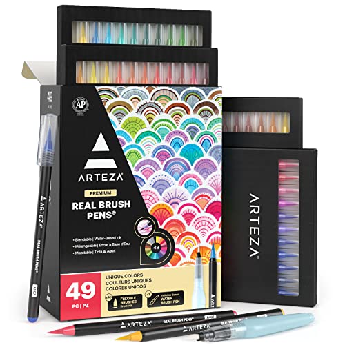 Arteza Real Brush Pens® - Set of 48