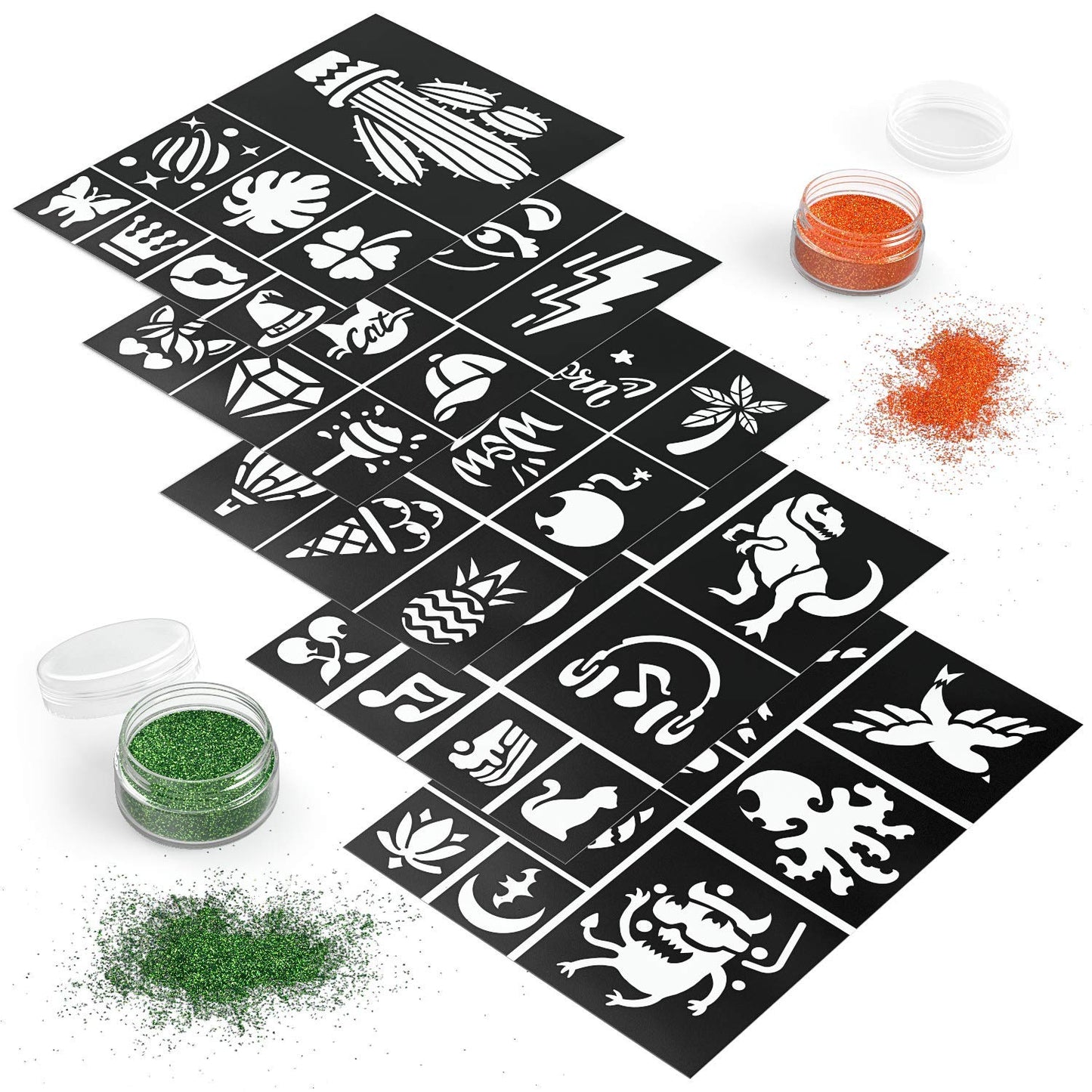 Arteza Body Glitter Tattoo Set