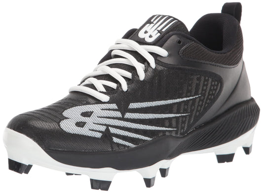 New Balance Men's FuelCell 4040 V6 Molded Baseball Shoe, Black/White, 13