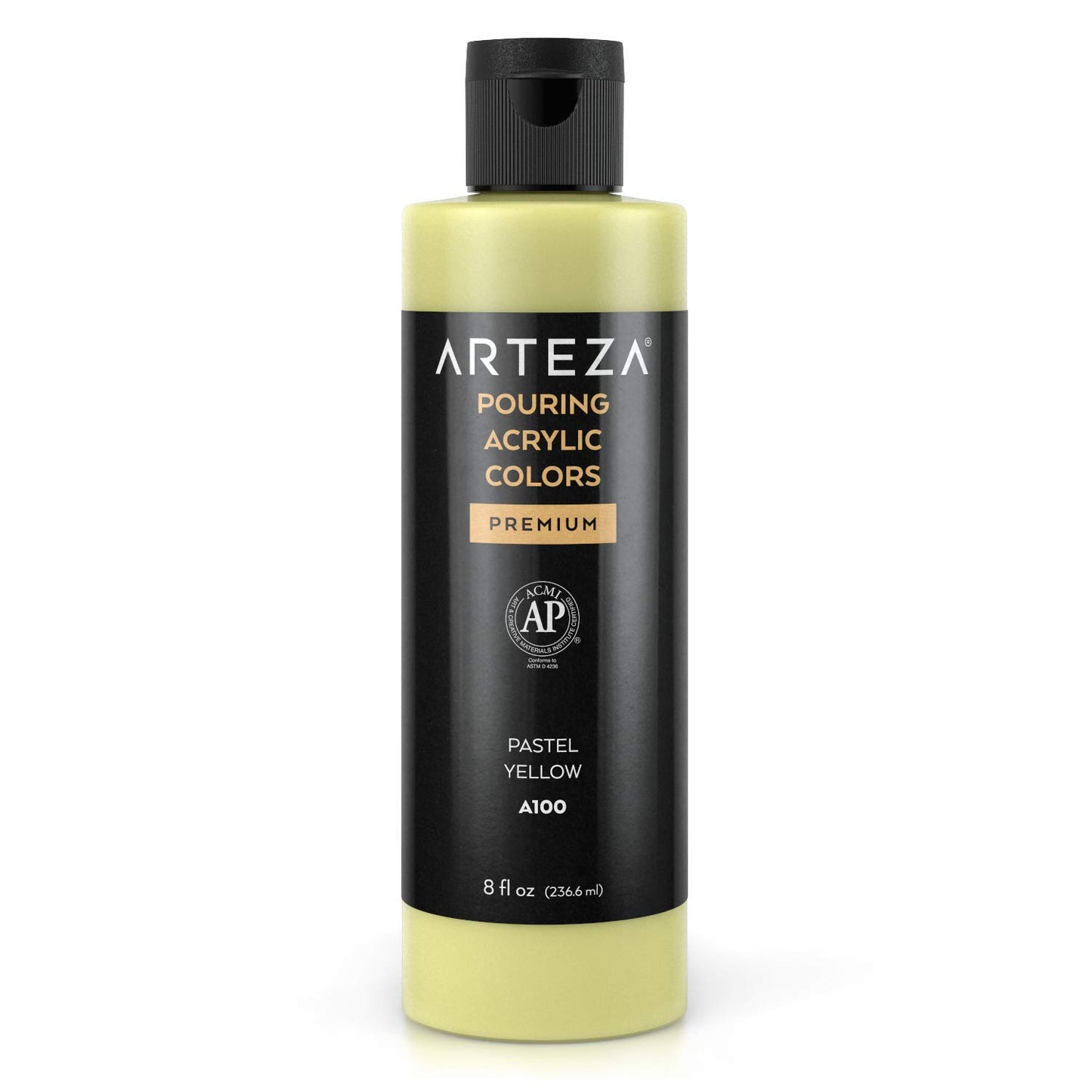 Arteza Pouring Acrylic Paint, 8oz Bottle - A100 Pastel Yellow