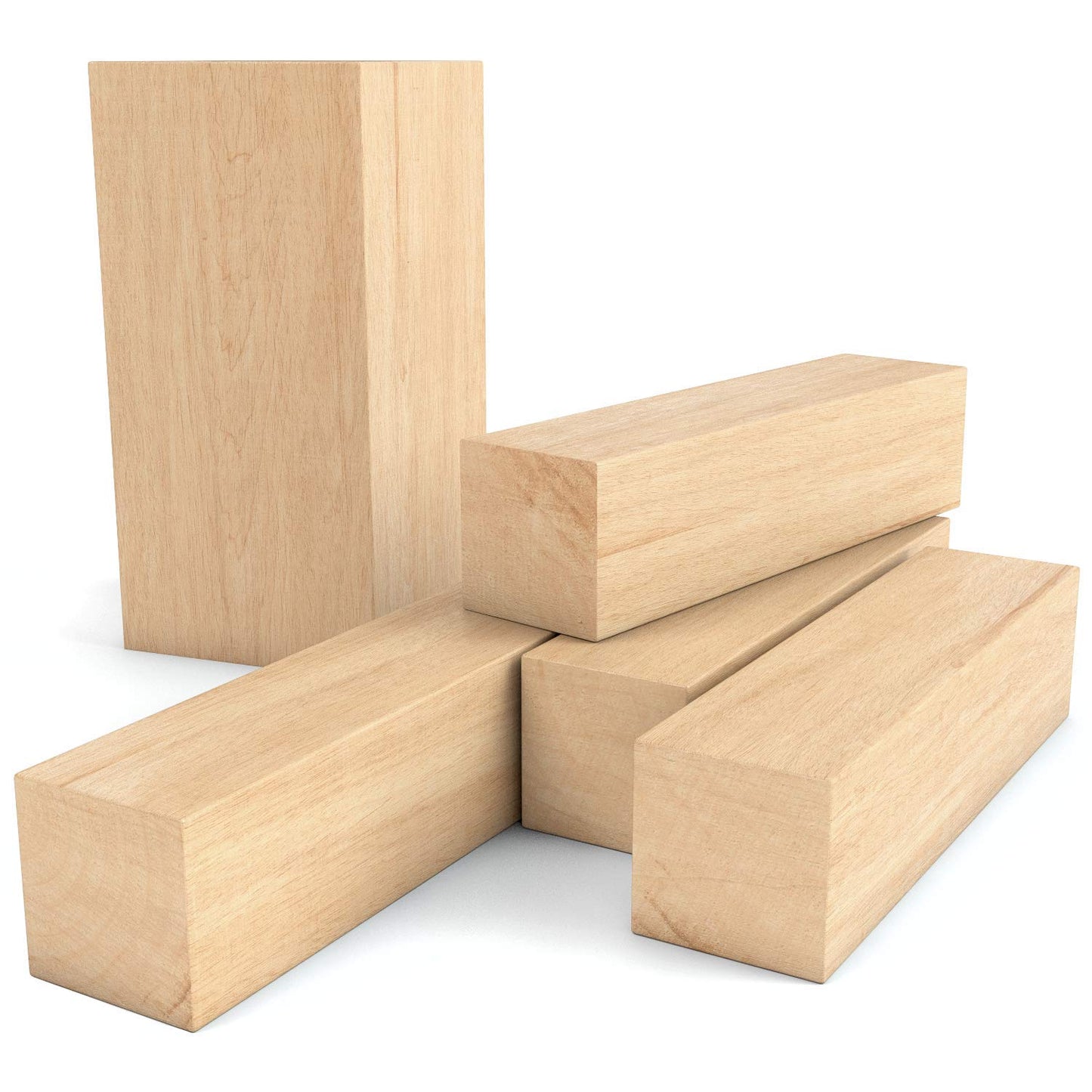 Arteza Basswood Carving Blocks - Set of 5