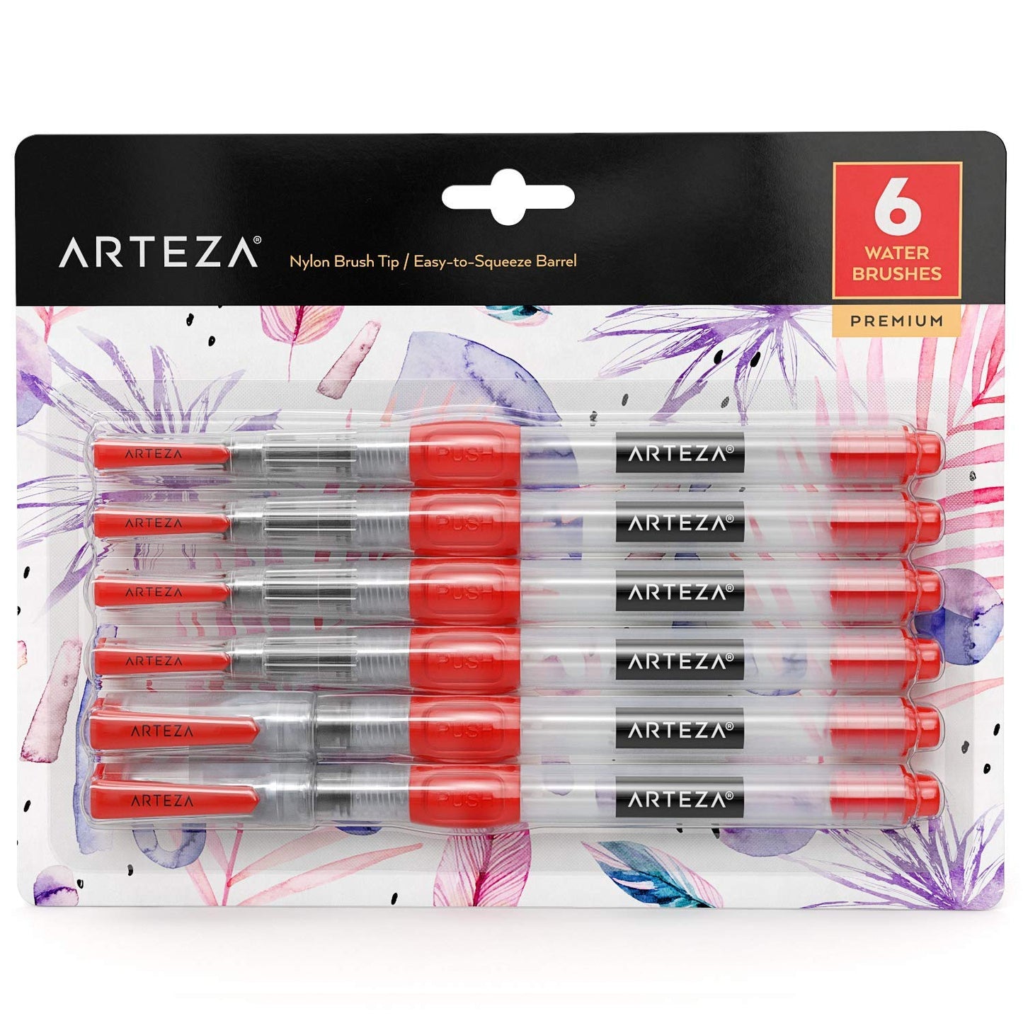 Arteza Water Brush Pens - Set of 6