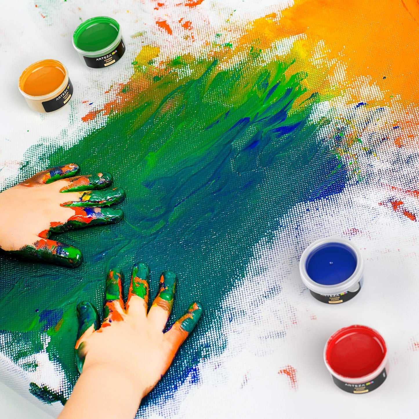 Arteza Kids Finger Paints, Assorted Colors, 30ml - Set of 30