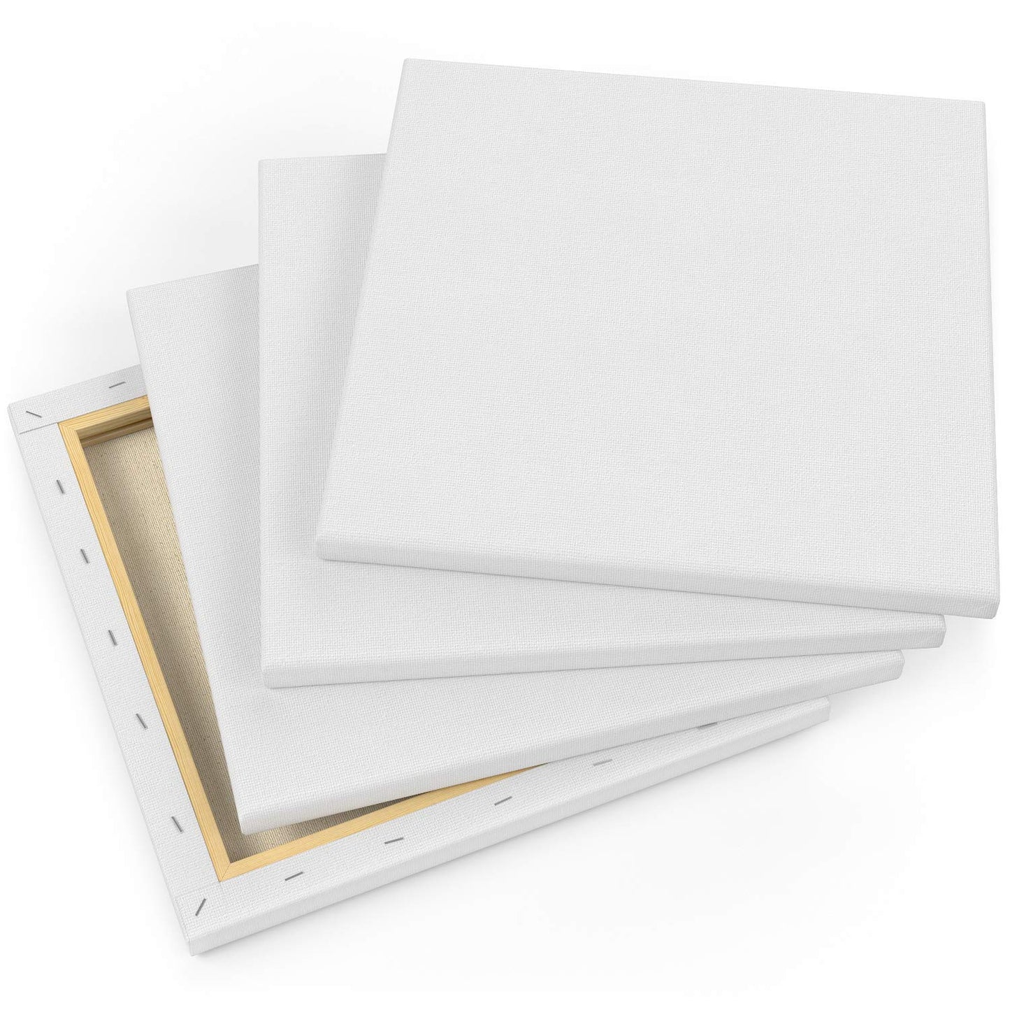 Arteza Classic Stretched Canvas, 10" x 10" - Pack of 8