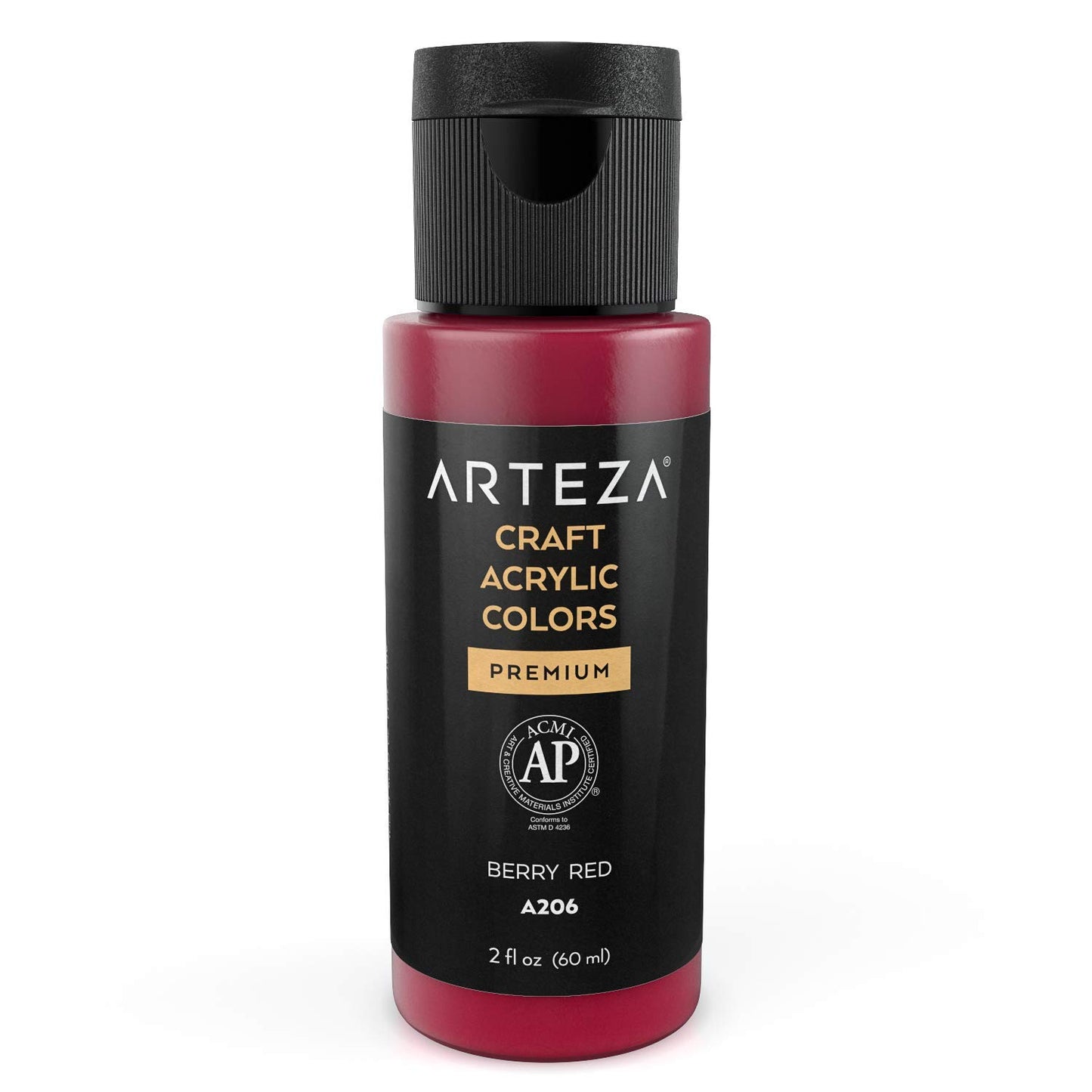 Arteza Craft Acrylic Paint, Classic Colors, 2oz Bottles - Set of 20