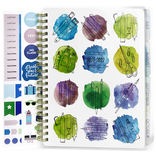Arteza Academic Planner, 9 x 7 Inches, 113 Sheets