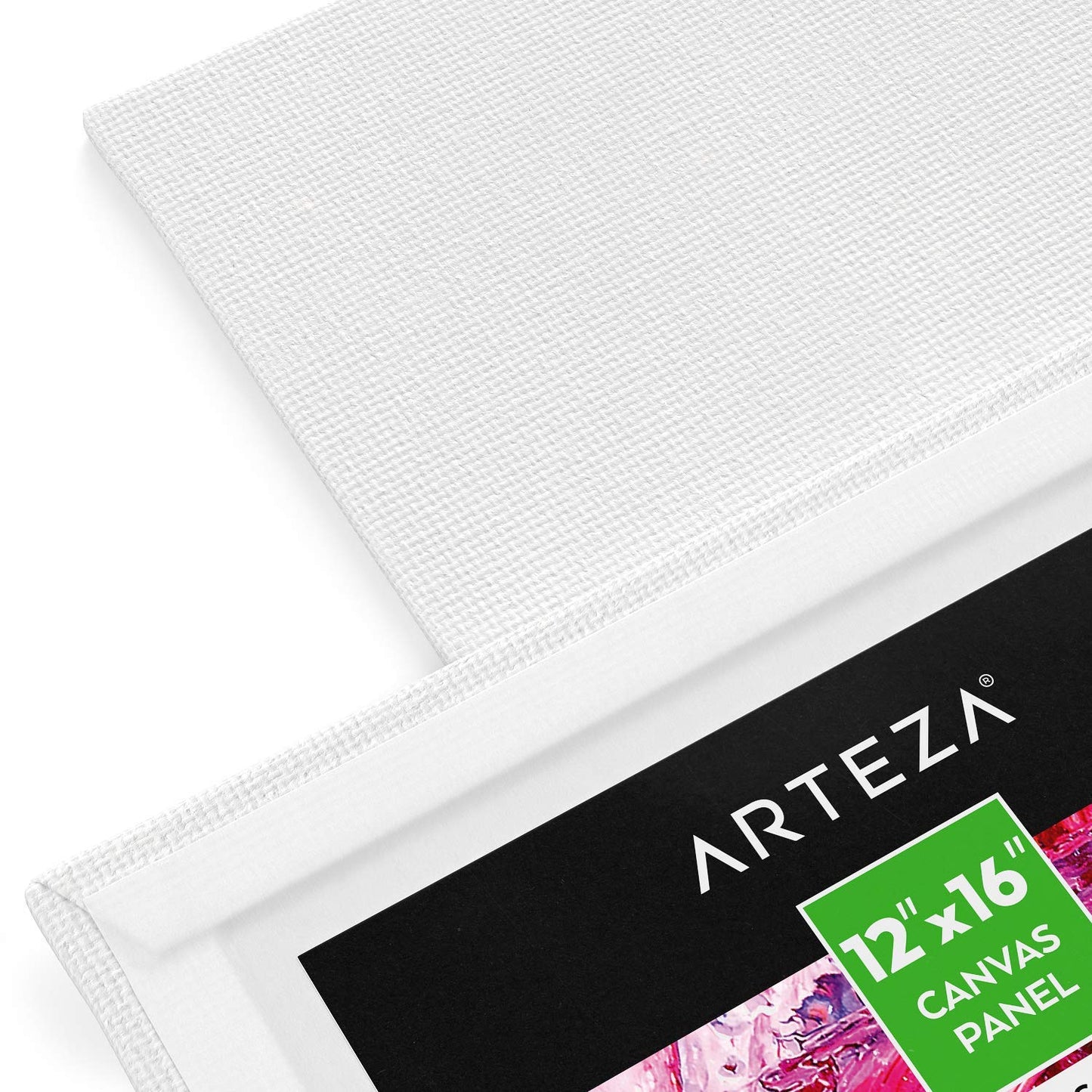 Arteza Classic Canvas Panels, 12" x 16" - Pack of 14