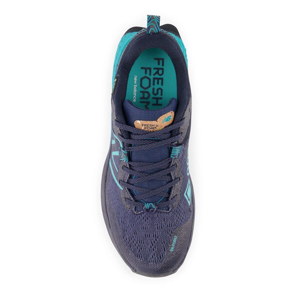 New Balance Women's Fresh Foam X Hierro V7 Trail Running Shoe, Eclipse/Natural Indigo/Electric Teal, 11