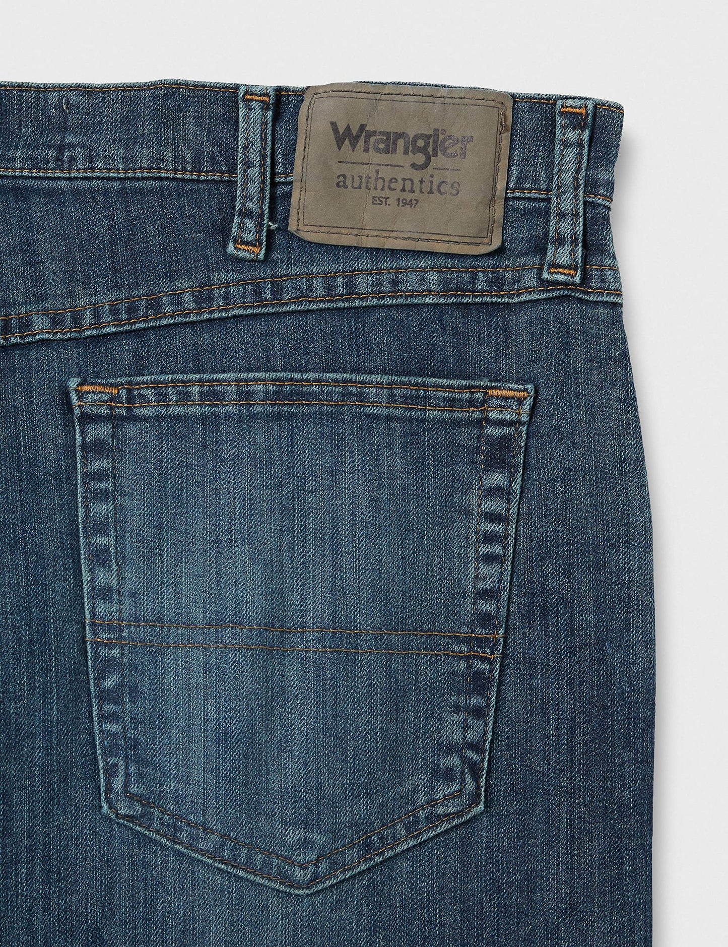 Wrangler Authentics Men's Classic 5-Pocket Regular Fit Jean, Twilight Flex, 40W x 29L