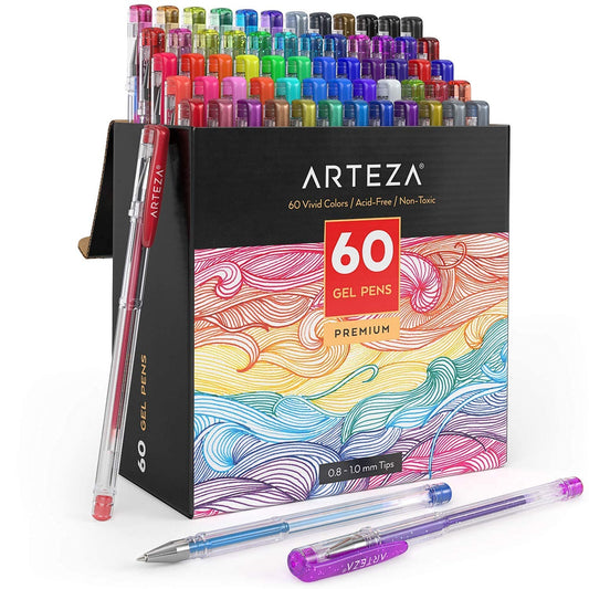 Arteza Gel Ink Pens - Set of 60