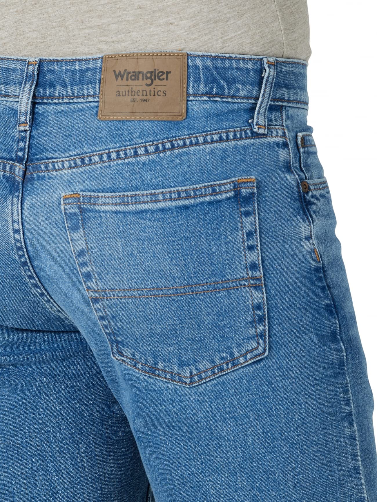 Wrangler Authentics Men's Big & Tall Comfort Flex Waist Relaxed Fit Jean, Leon, 54W x 32L