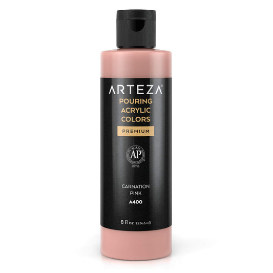 Arteza Pouring Acrylic Paint, 8oz Bottle - A400 Carnation Pink