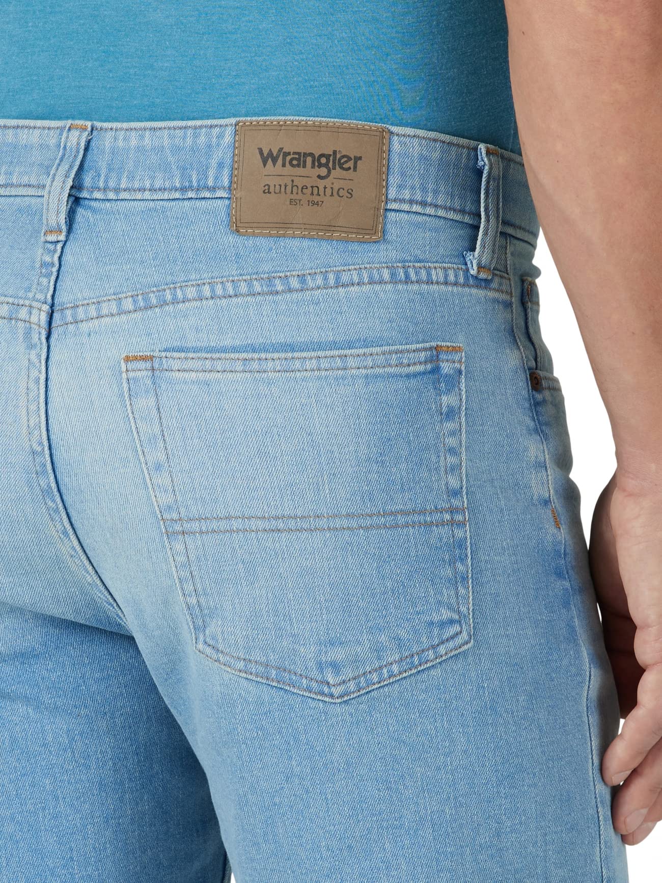Wrangler Authentics Men's Comfort Flex Waist Relaxed Fit Jean, Aaron, 40W x 30L